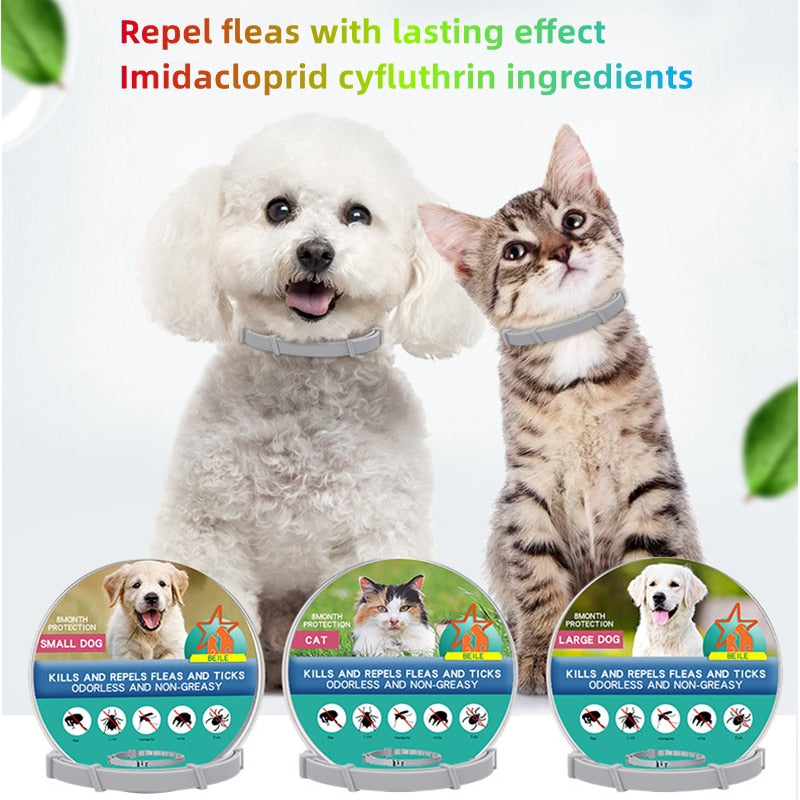 Extendable flea collar for pets