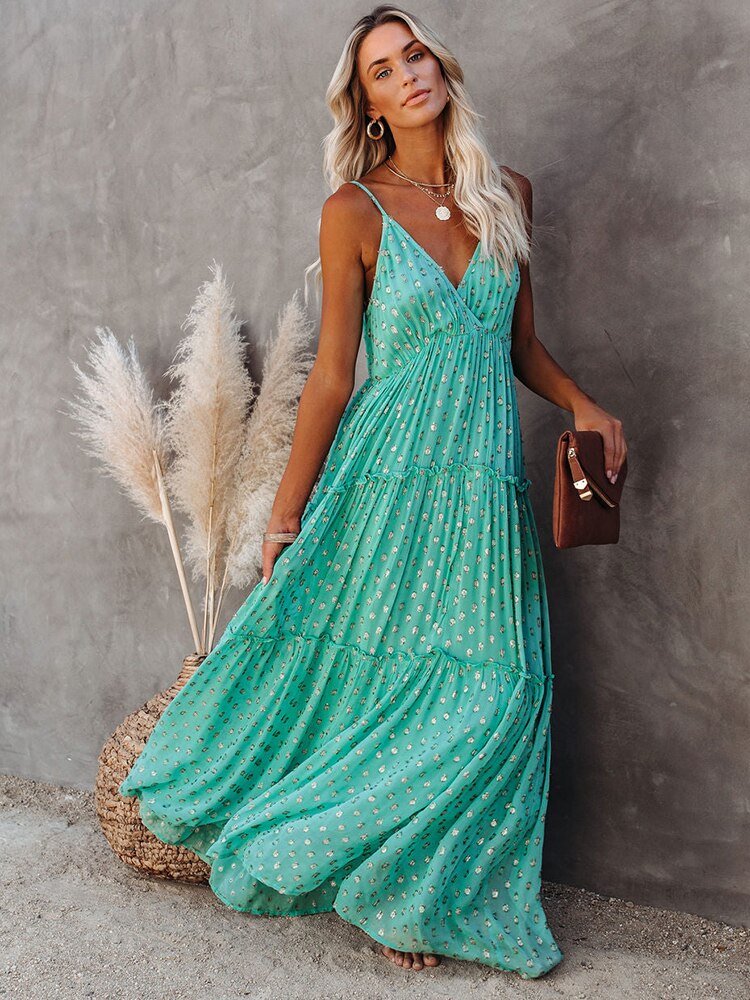 Tiffany Turquoise Bohemian Beach Dress