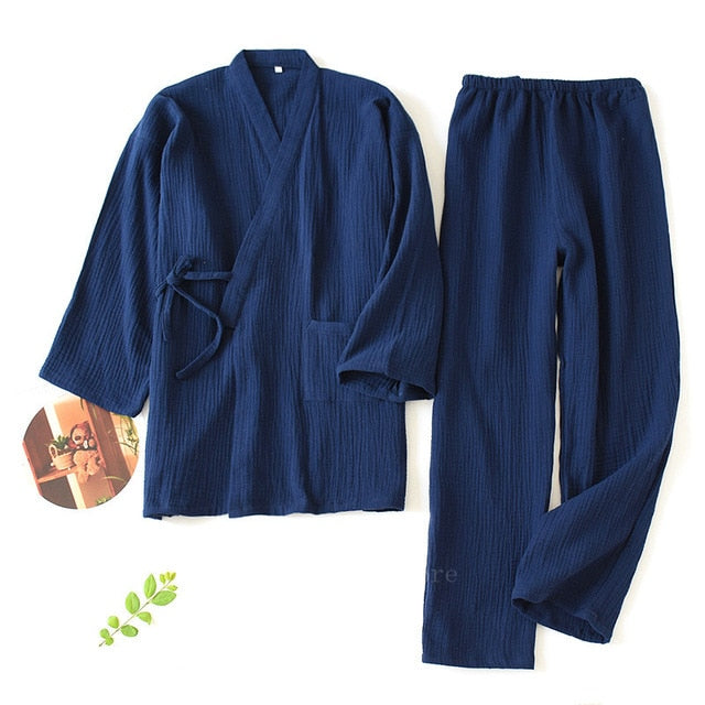 Japanese Style Cotton Sleepwear Men and Women