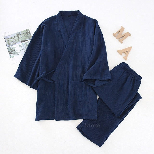 Japanese Style Cotton Sleepwear Men and Women