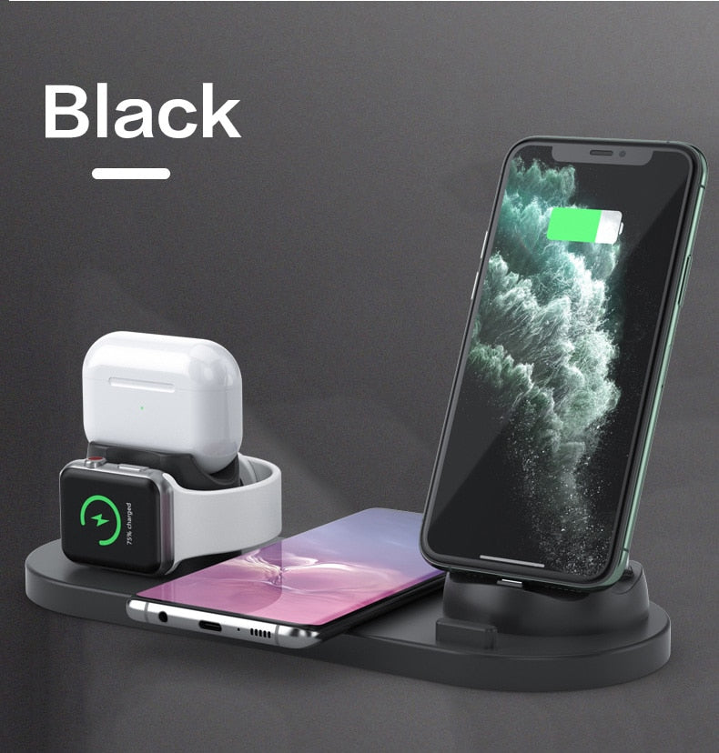 6 in 1 Wireless Charger Station