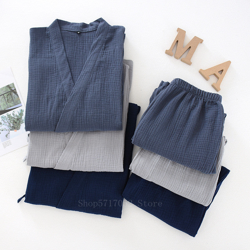 Japanese Style Cotton Sleepwear Men and Women