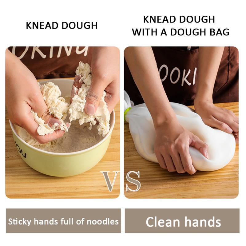 Soft Silicone Bag Flour Dough Mixer/Maker Set