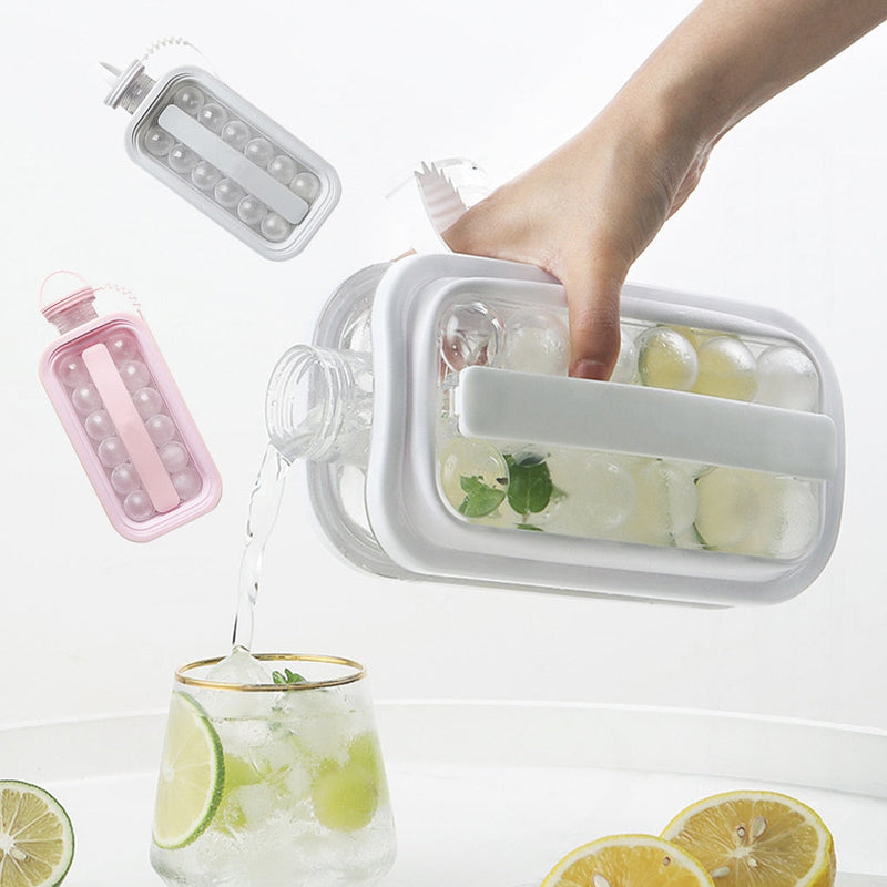 2 In 1 Ice Ball Maker Bottle/Ice Cube Maker Bottle