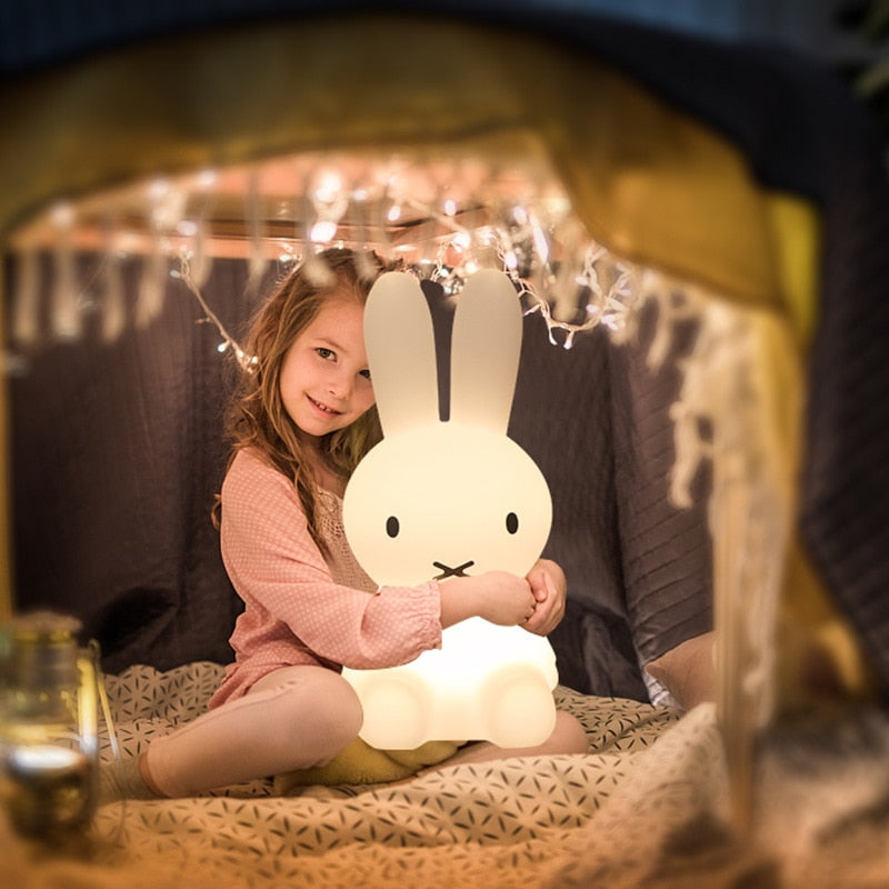 Cute Rabbit LED Night Light Remote Control