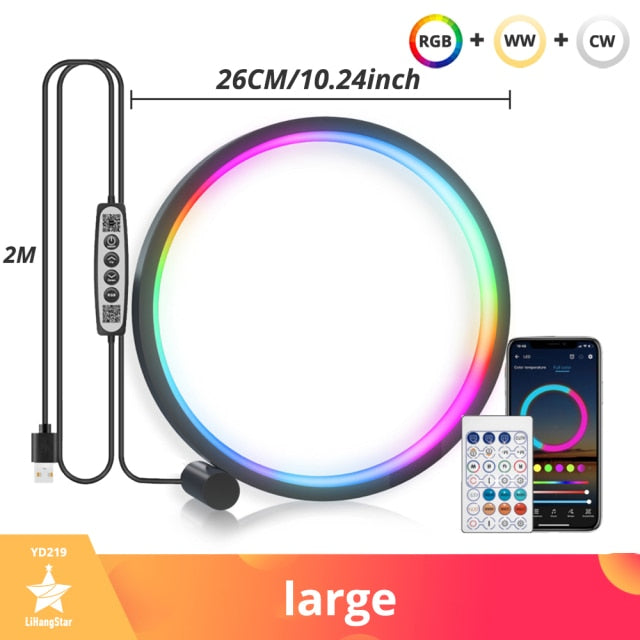 New RGB Rhythm Ring Light